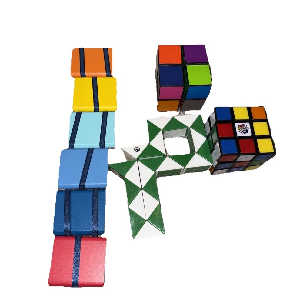 Rubiks Star, Rubiks Cube, Snake And Jacob's Ladder Toys